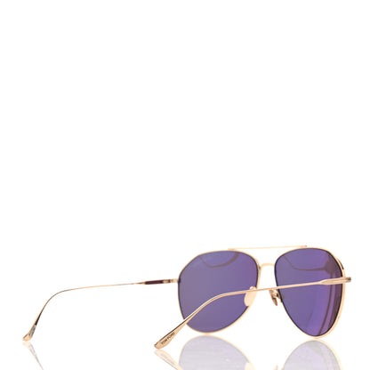 Tom Ford Titanium Cyrus Aviator Sunglasses TF747 Purple 4 of 8