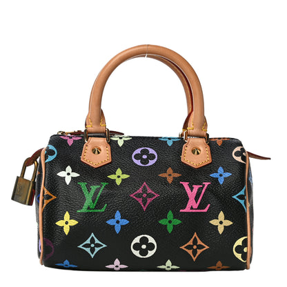 Louis Vuitton Monogram Multicolor Mini Sac HL Speedy Black 1 of 8
