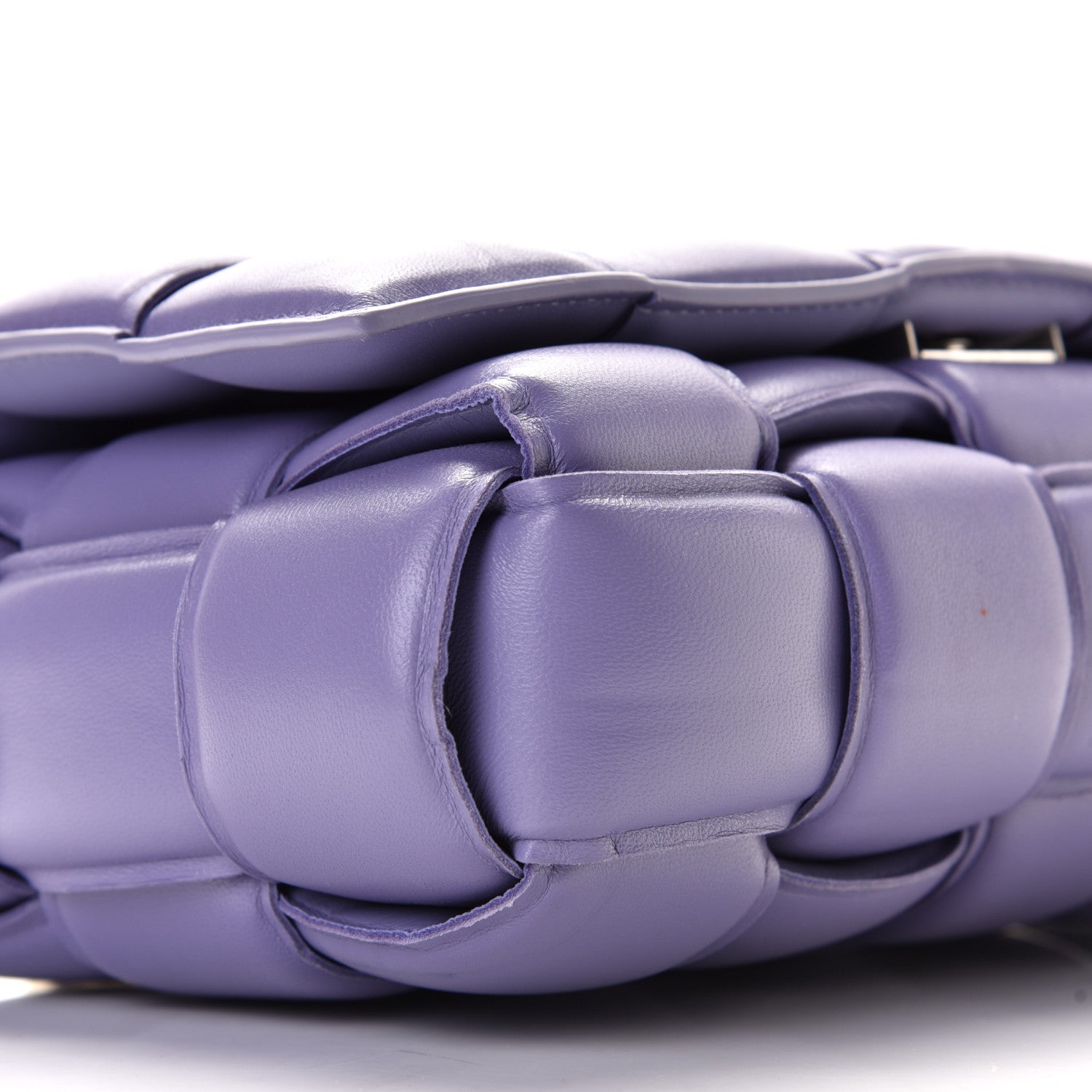Bottega Veneta Lambskin Maxi Intreccio Padded Chain Cassette Crossbody Bag Lavender 7 of 10