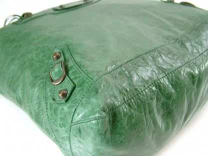 Balenciaga Leather Day Hobo Emerald 6 of 9