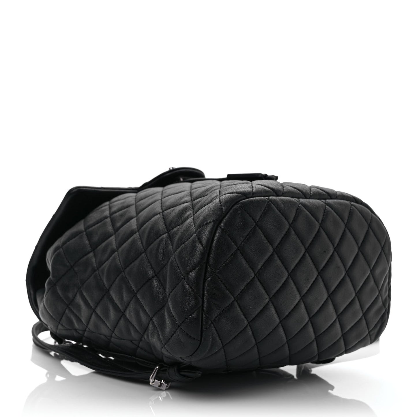Lambskin Quilted Small Urban Spirit Backpack Black