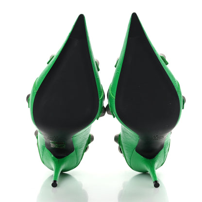 Balenciaga Agneau Arena Cagole 90mm Pumps 37 Vivid Green 5 of 8
