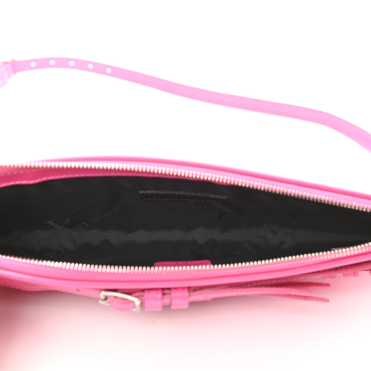 Patent Bridle Calfskin Parmoor Clutch Bag Pink