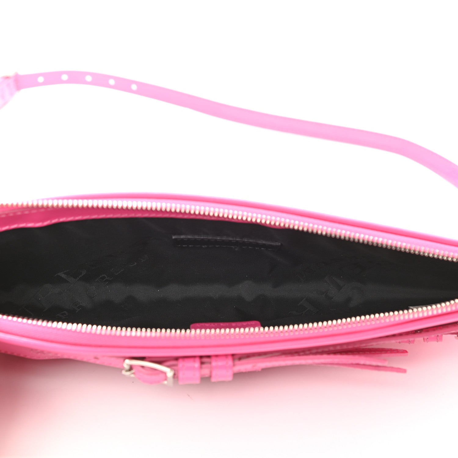 Burberry Patent Bridle Calfskin Parmoor Clutch Bag Pink 5 of 11