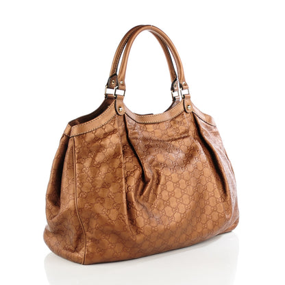 Gucci Guccissima Large Sukey Tote Bronze 3 of 9