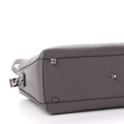 MCM Grained Calfskin Large Ella Boston Grey 7 of 9