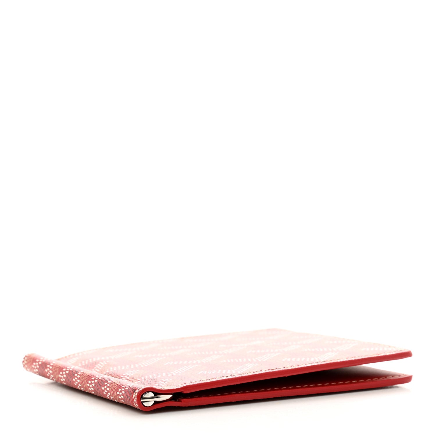 Goyard Goyardine Saint Thomas Bill Fold Wallet Red 4 of 6