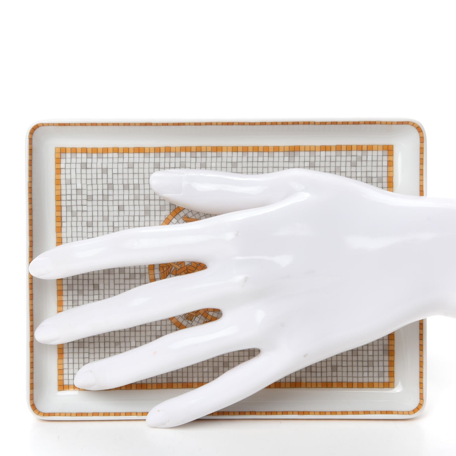 Hermes Porcelain Mosaique au 24 Sushi Plate 2 of 6