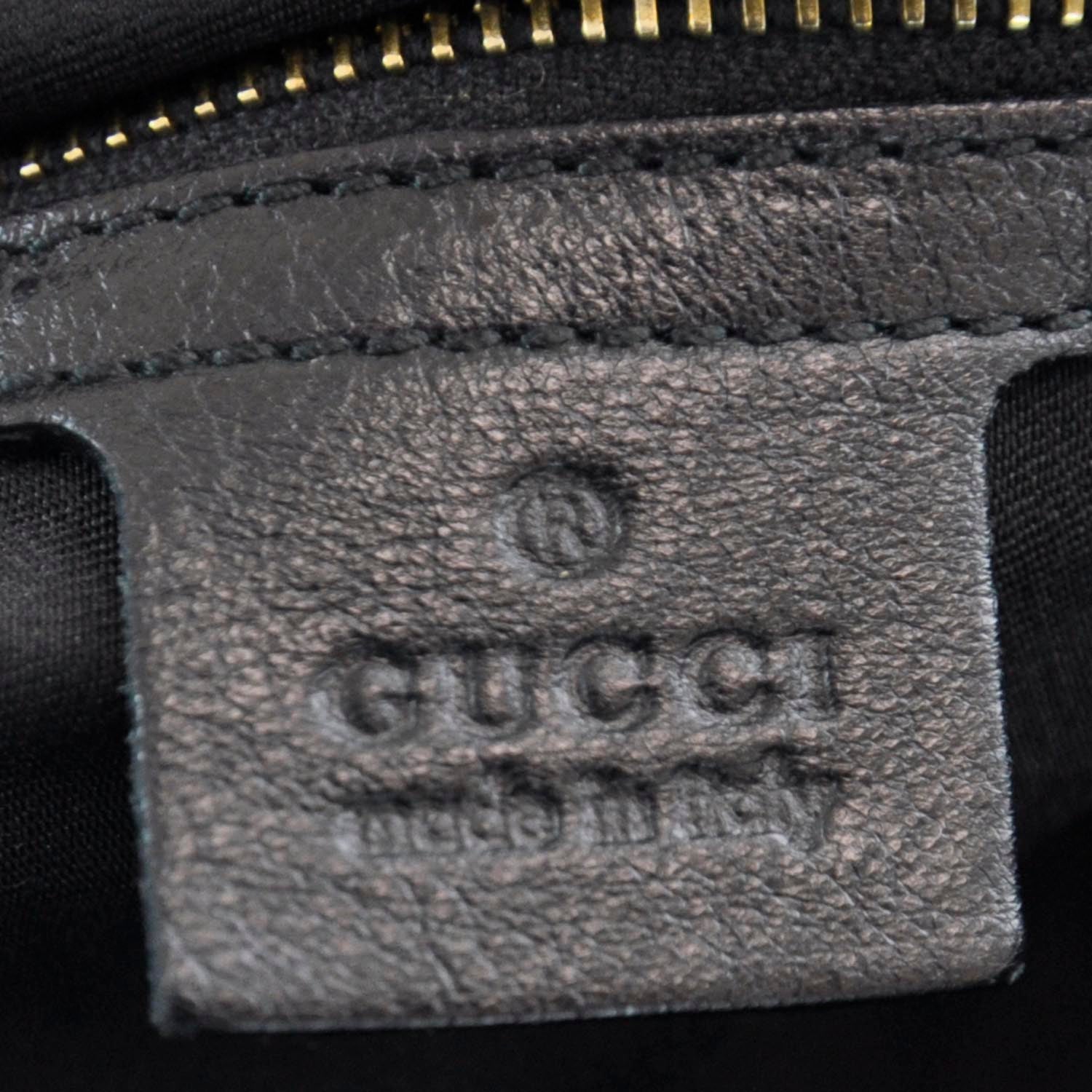 Gucci Leather Studded Pelham Tote Black 7 of 9