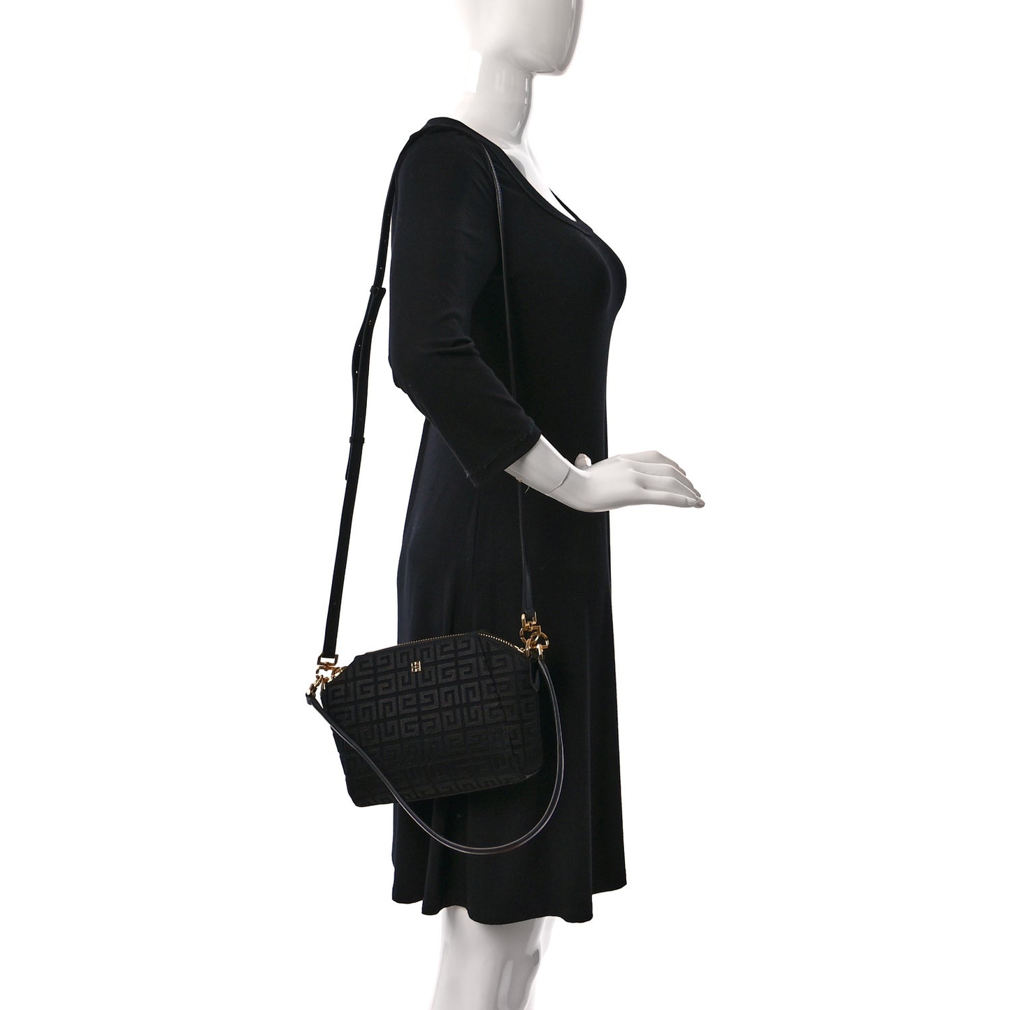 Canvas Embroidered XS Antigona 4G Black