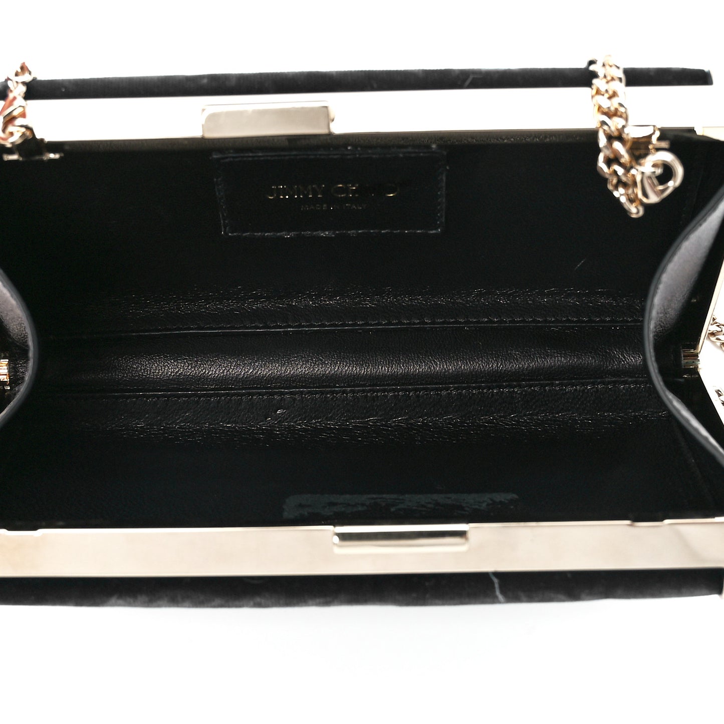 Crushed Velvet Metal Box Clutch Dark Blue