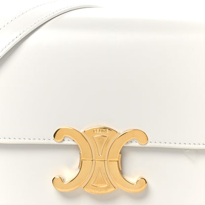 Celine Shiny Calfskin Teen Triomphe Arctic White 7 of 9