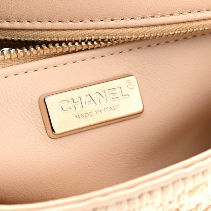 Chanel Crochet Embroidered Camelia Mini Rectangular Flap Ecru 6 of 10