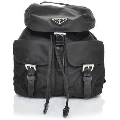 Prada Tessuto Nylon Small Backpack Black 1 of 9
