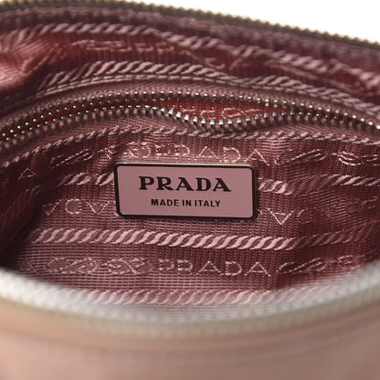 Prada Tessuto Nylon Vernice Hobo Cipria 8 of 10