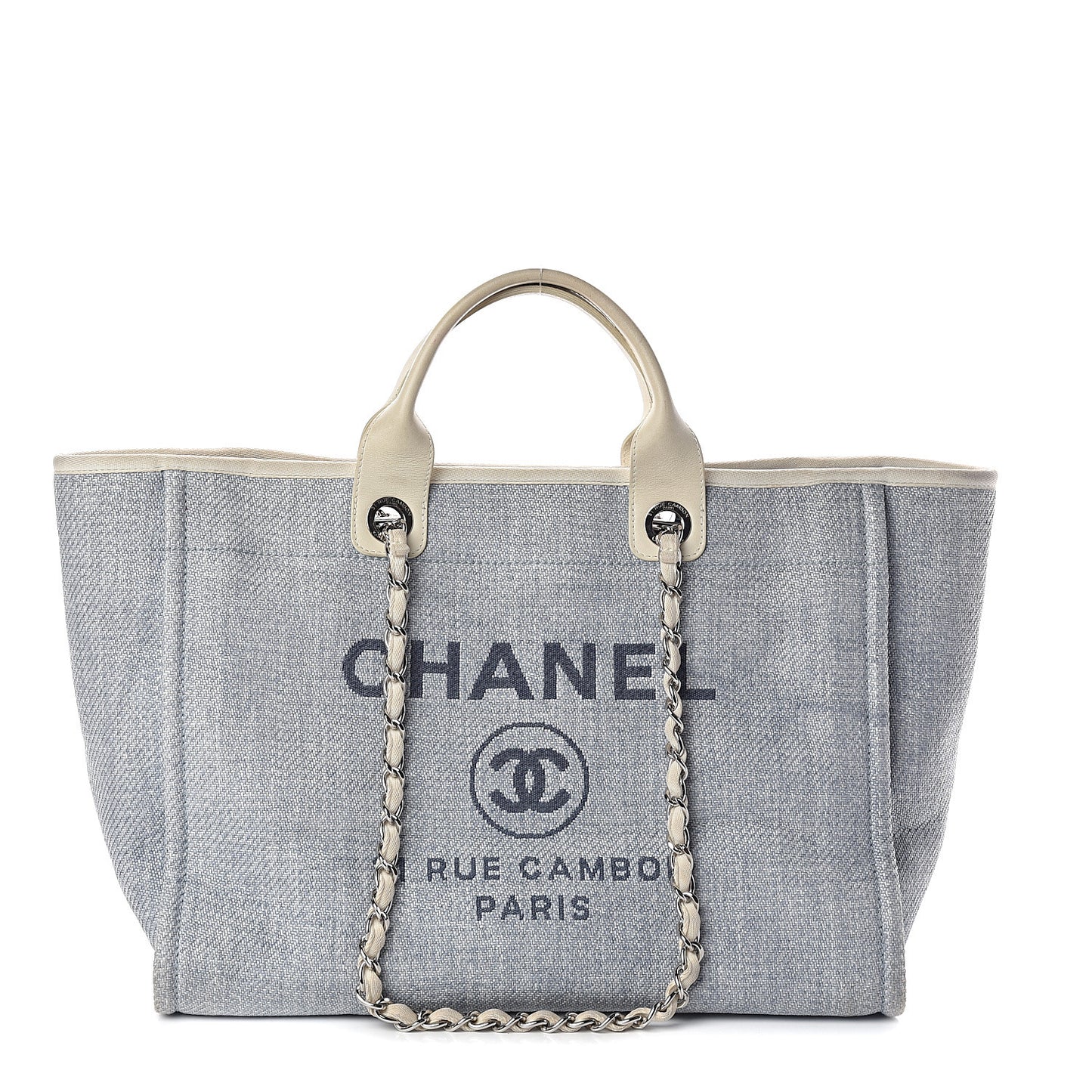 Canvas Medium Deauville Tote Light Blue