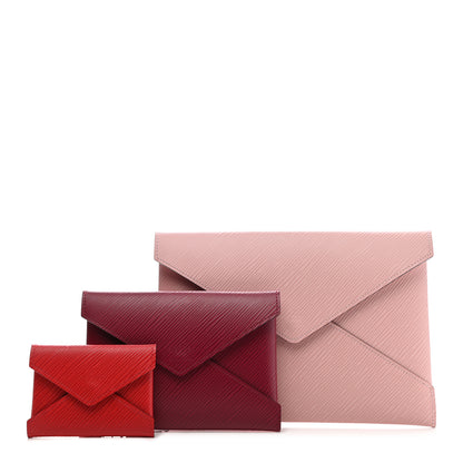 Louis Vuitton Epi Kirigami Pochette Set Rose Ballerine Fuchsia Coquelicot 1 of 10