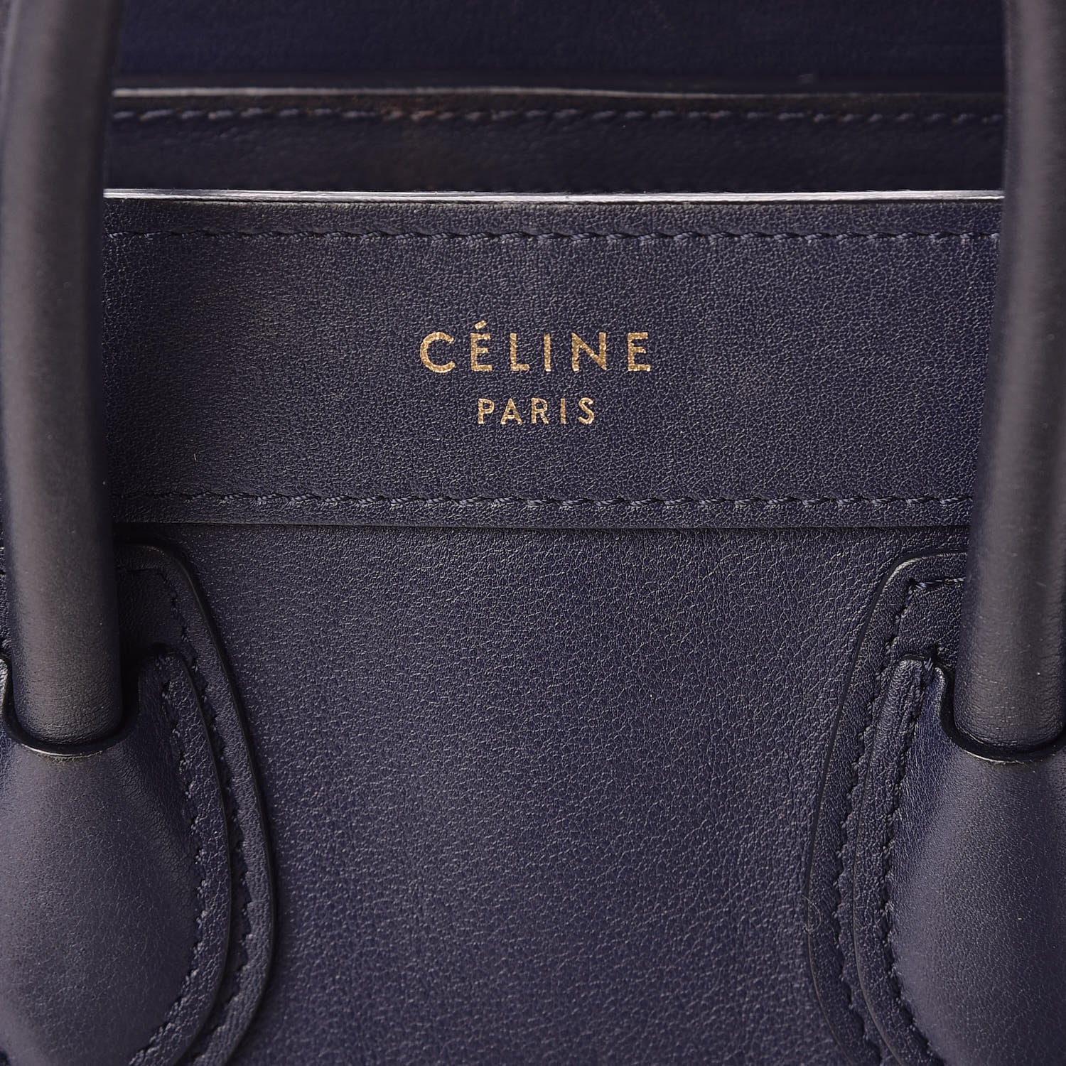 Celine Smooth Calfskin Nano Luggage Ink 6 of 15