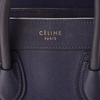 Celine Smooth Calfskin Nano Luggage Ink 6 of 15