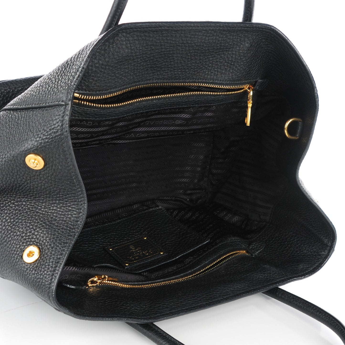 Vitello Daino Tote Nero Black