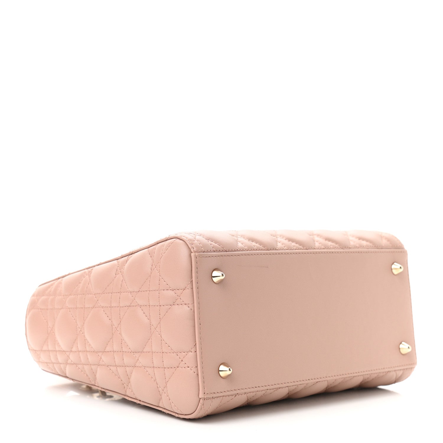 Christian Dior Lambskin Cannage Medium Lady Dior Rose Poudre 4 of 10