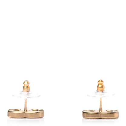 Chanel Crystal CC Earrings Gold 3 of 4