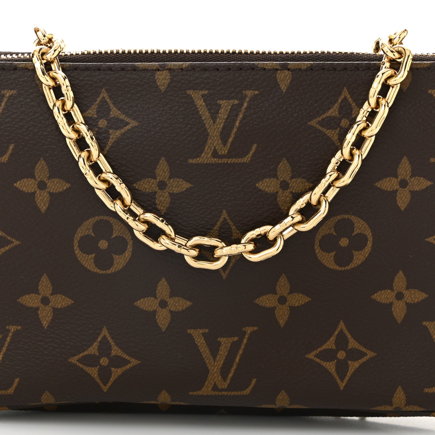 Louis Vuitton Monogram Chain Pochette Accessories 7 of 9