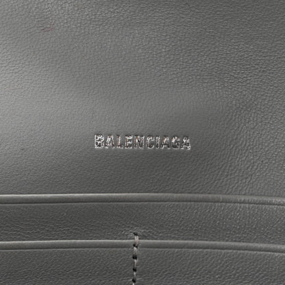 Balenciaga Metallic Calfskin Quilted Crush Wallet On Chain Silver 6 of 13