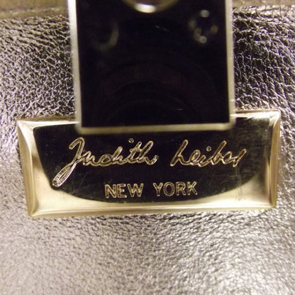 Judith Leiber Swarovski Crystal Minaudiere Clutch Black/Gold 5 of 10
