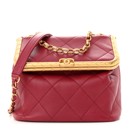 Chanel Lambskin Quilted My Crush Bag Red 1 of 11