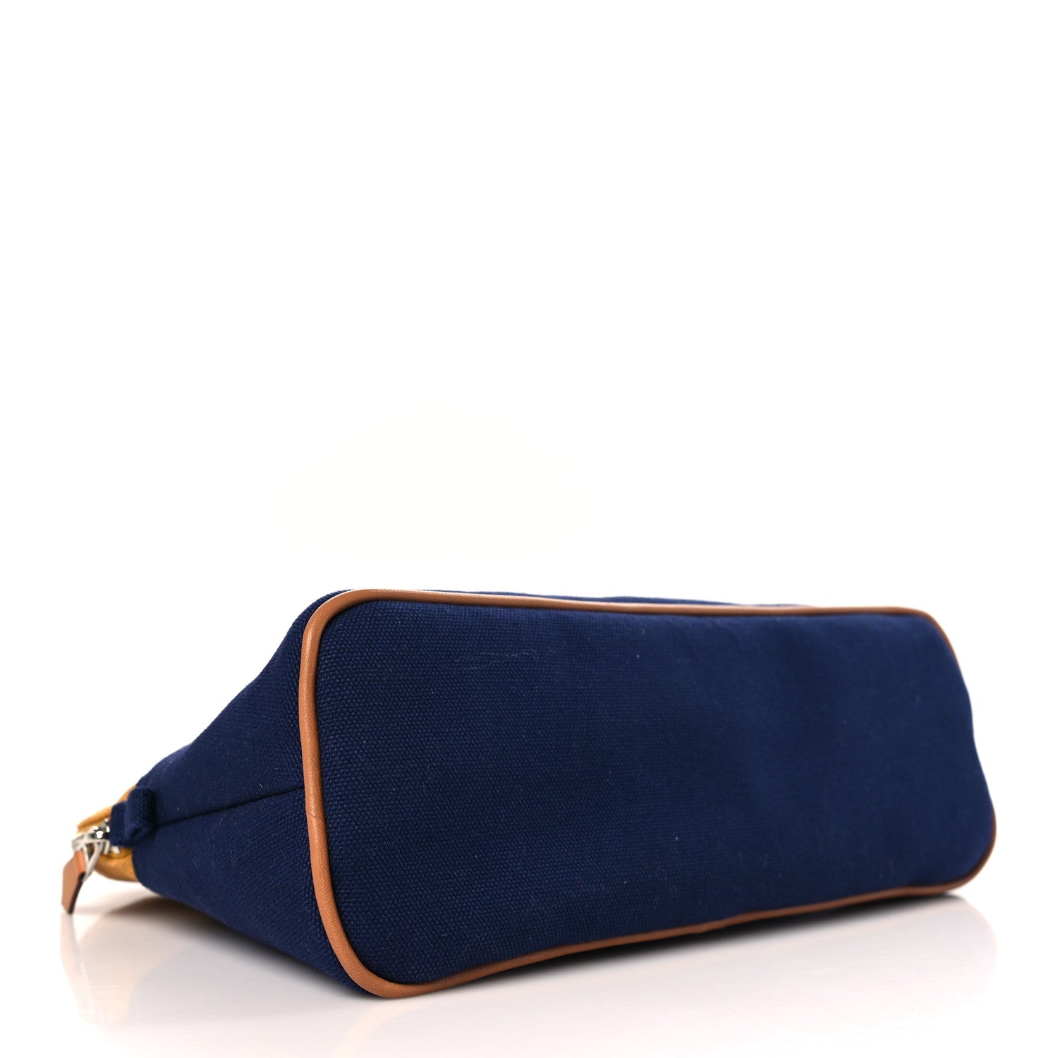 Hermes Cotton Canvas Bolide Travel Cosmetic Pouch 4 of 8