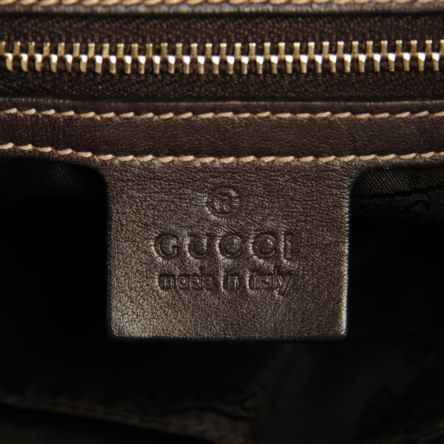 Crystal Monogram Medium Hysteria Tote Brown