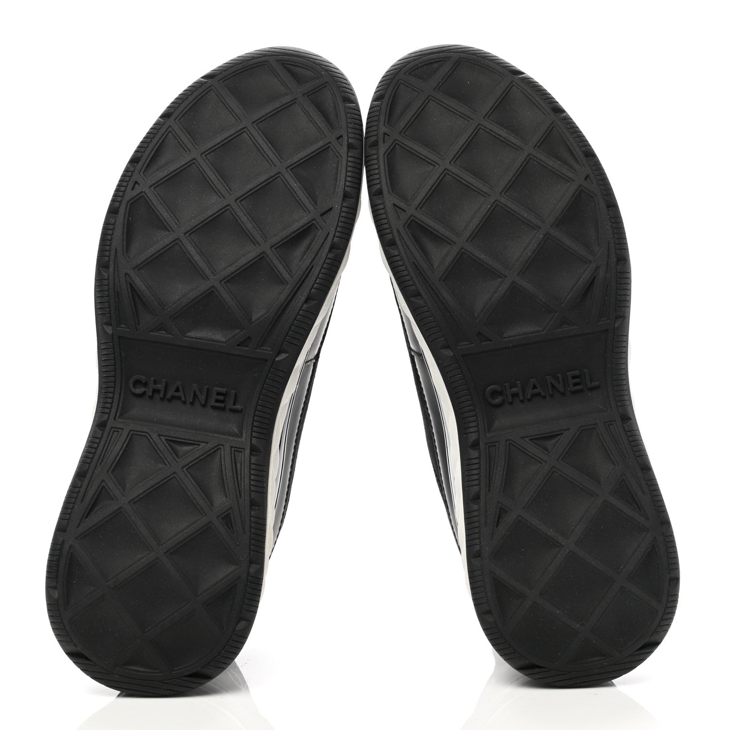 Chanel Velvet Calfskin Mixed Fibers CC Sneakers 36 Black 5 of 9