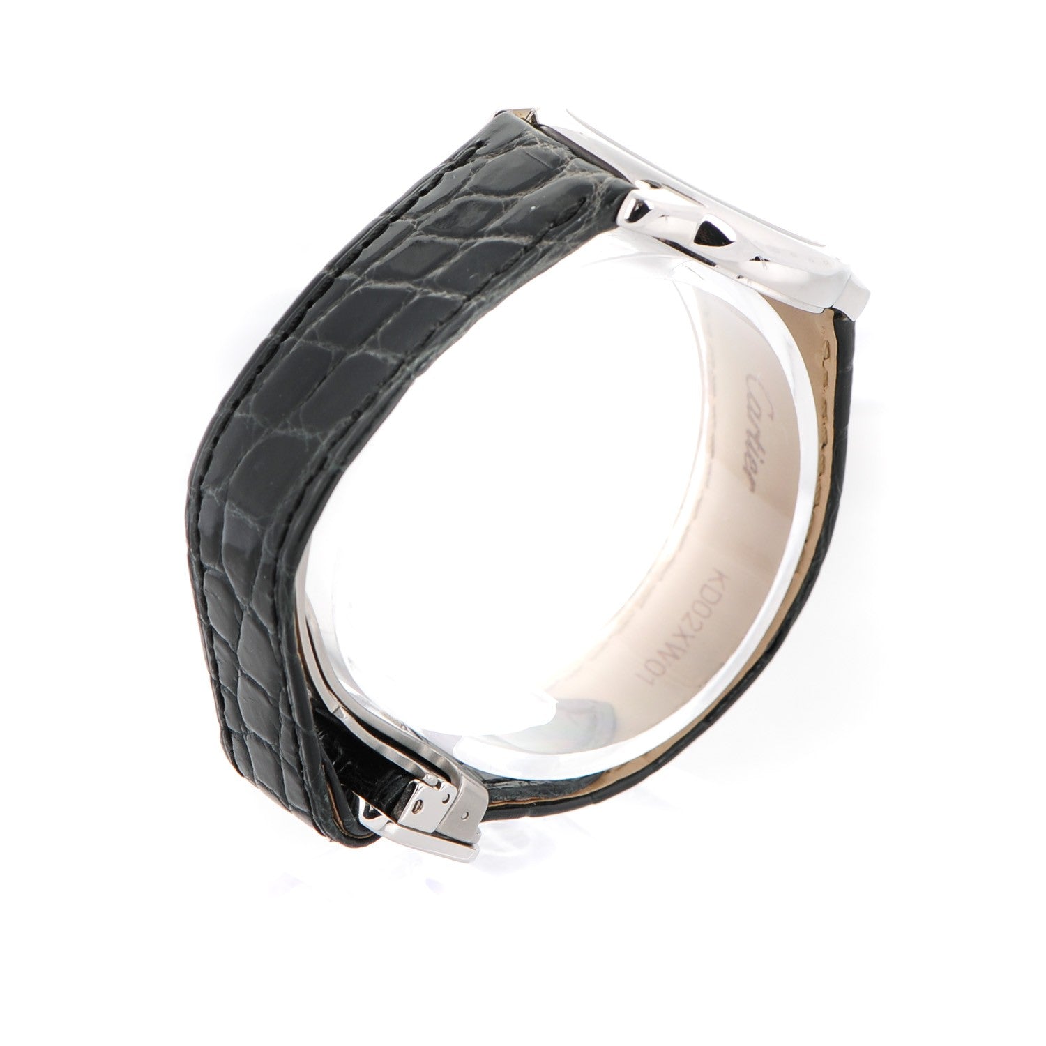 Cartier Stainless Steel Alligator 29mm Ronde Solo Quartz Watch 4 of 9
