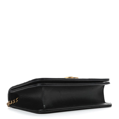 Gucci Calfskin Matelasse GG Marmont Mini Bag Black 3 of 4