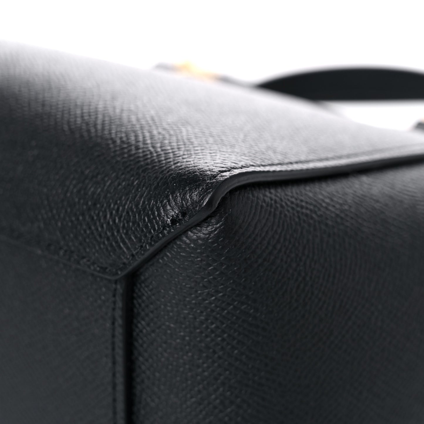 Grained Calfskin Nano Belt Bag Black