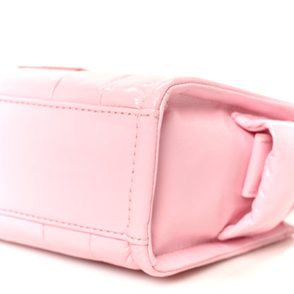 Marc Jacobs Shiny Crinkled Calfskin Mini The Tote Bag Pink 10 of 10
