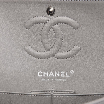 Chanel Lambskin Quilted Small Double Flap Grey 6 of 12