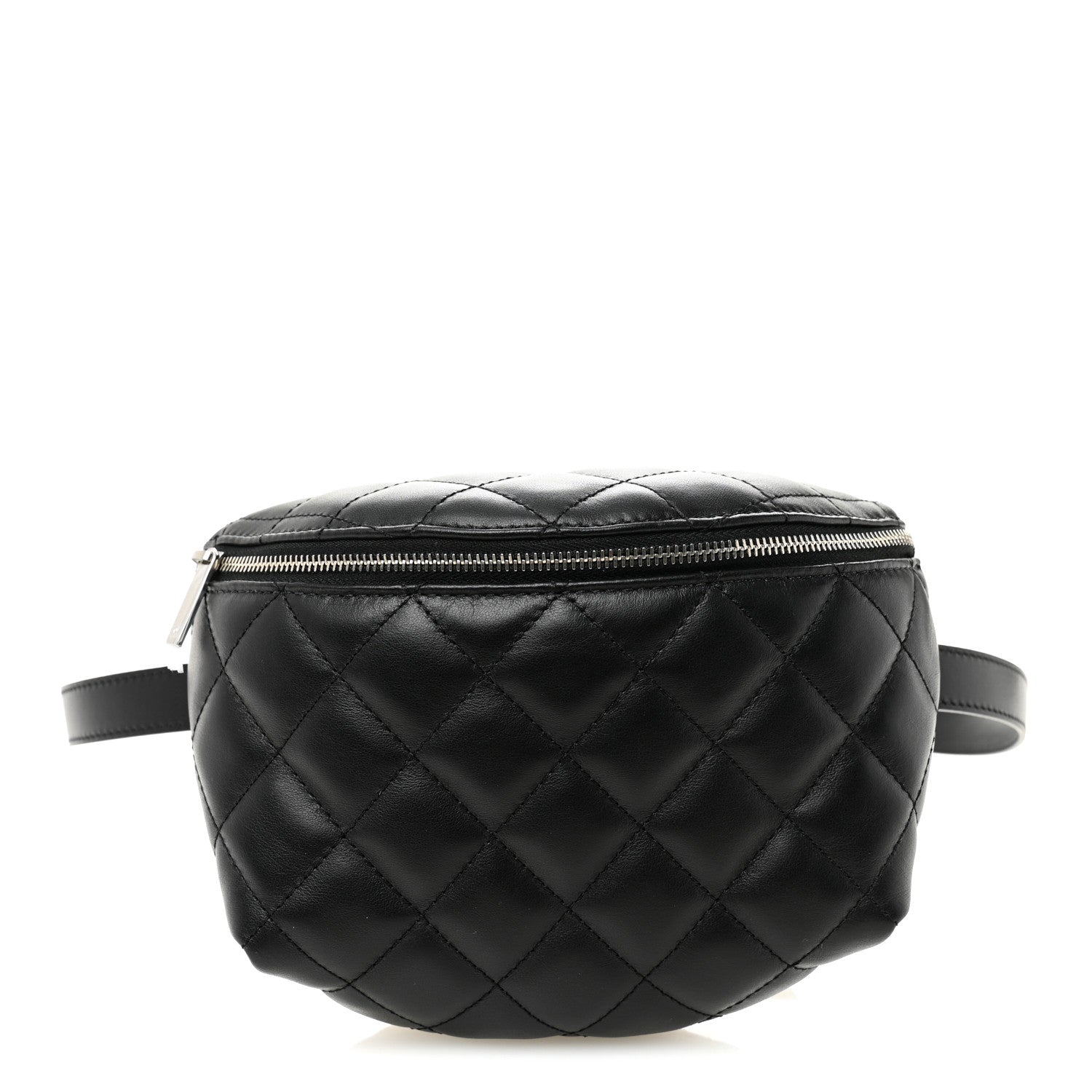 Chanel Calfskin Quilted Waist Belt Bag Black 1 of 10