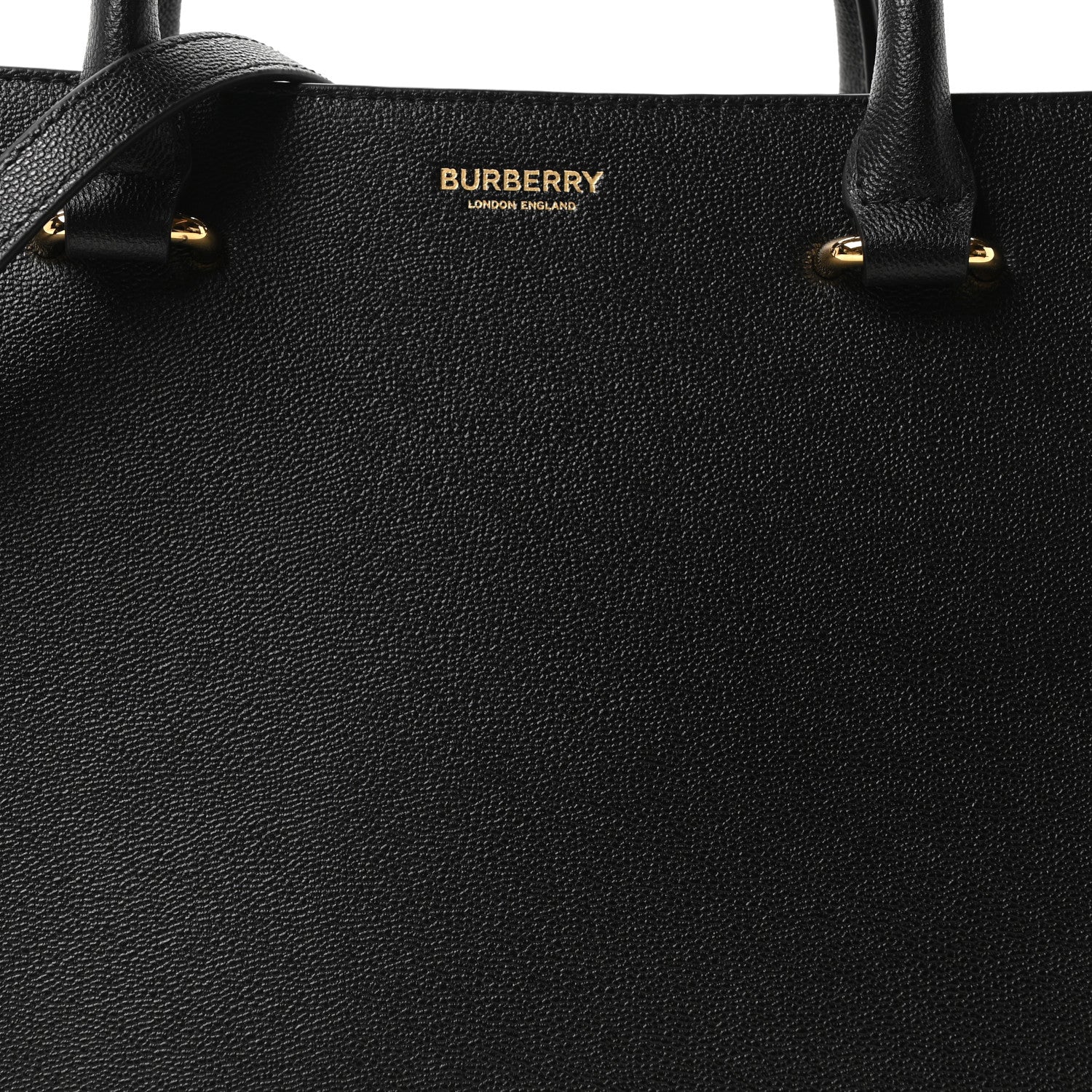 Burberry Calfskin Mega Check Small Banwell Tote Black 8 of 10