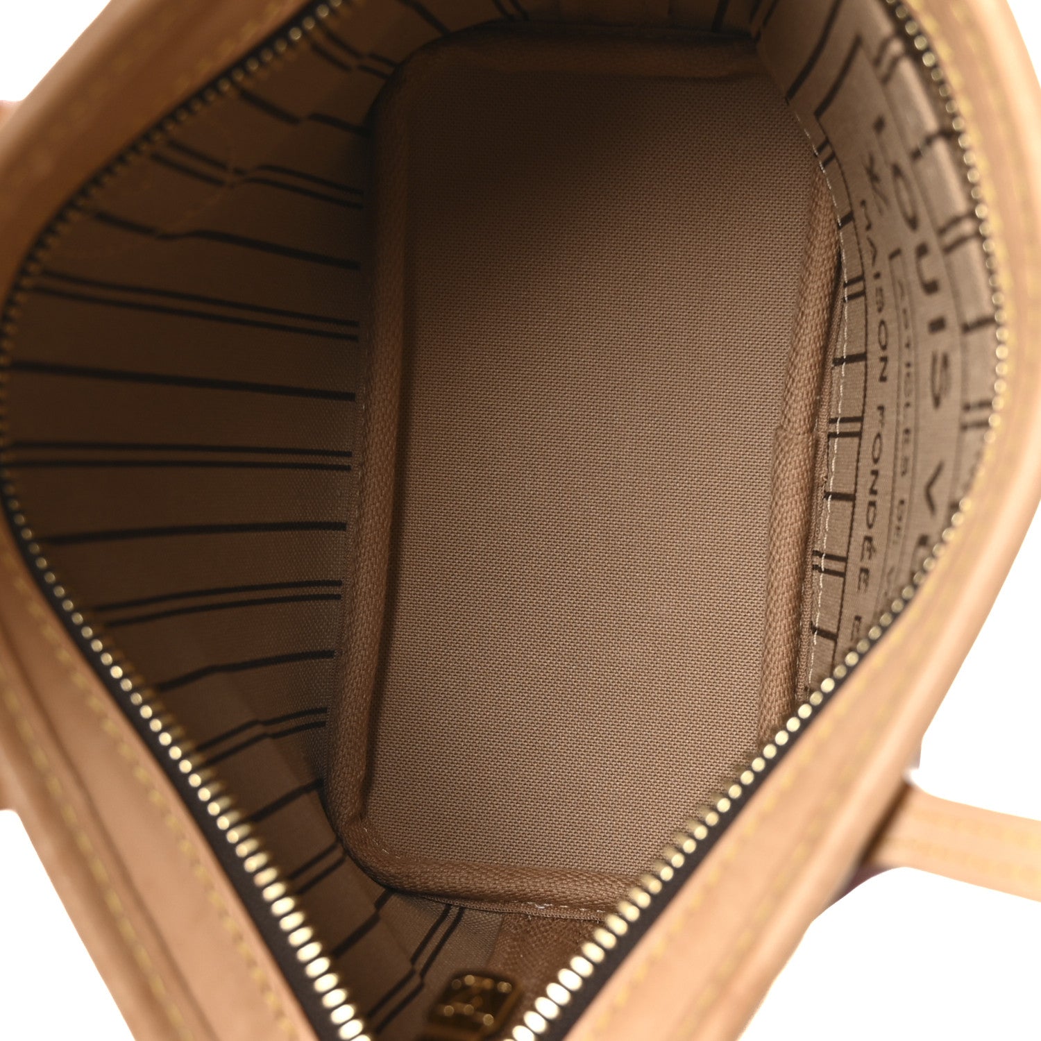 Louis Vuitton Monogram Neverfull BB Beige 5 of 9