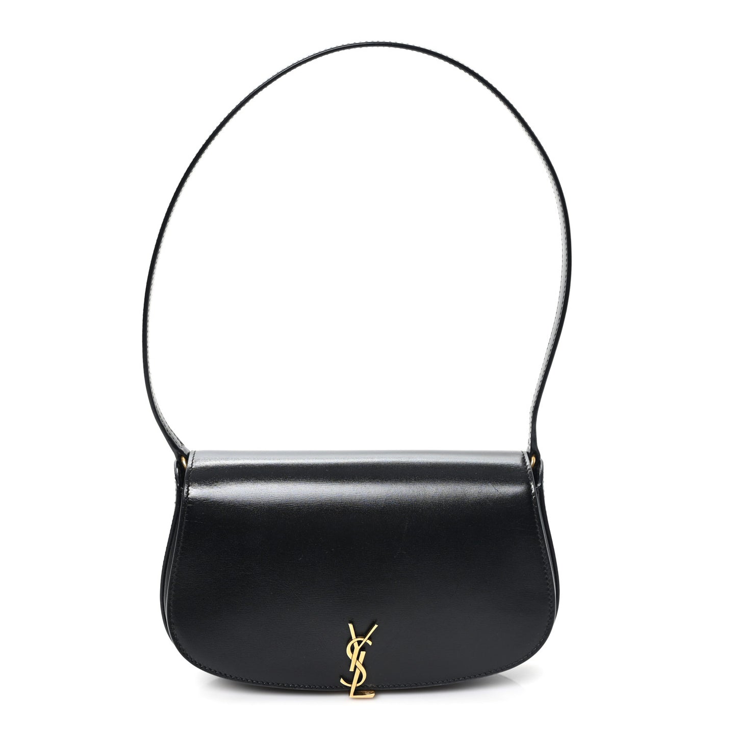 Box Calfskin Mini Voltaire Shoulder Bag Black