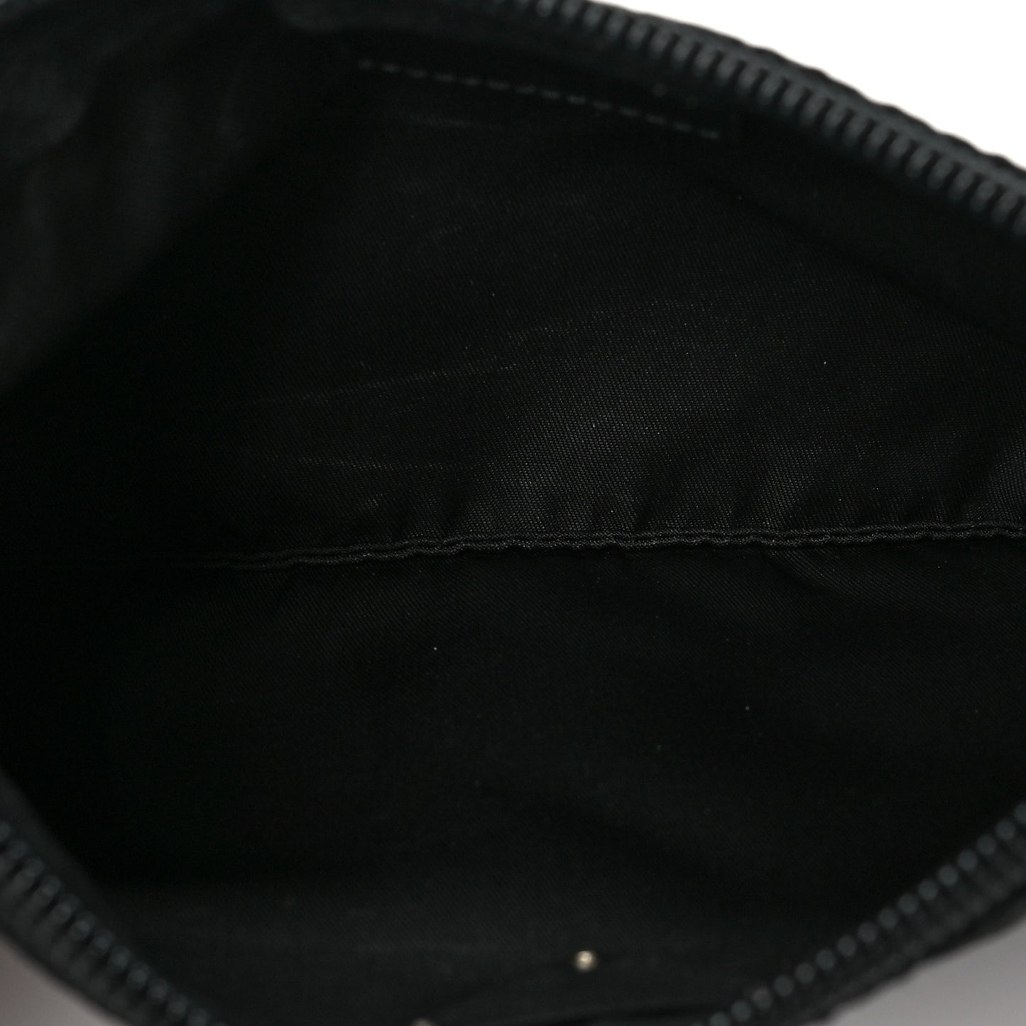 Nylon Tessuto Cosmetic Pouch Black