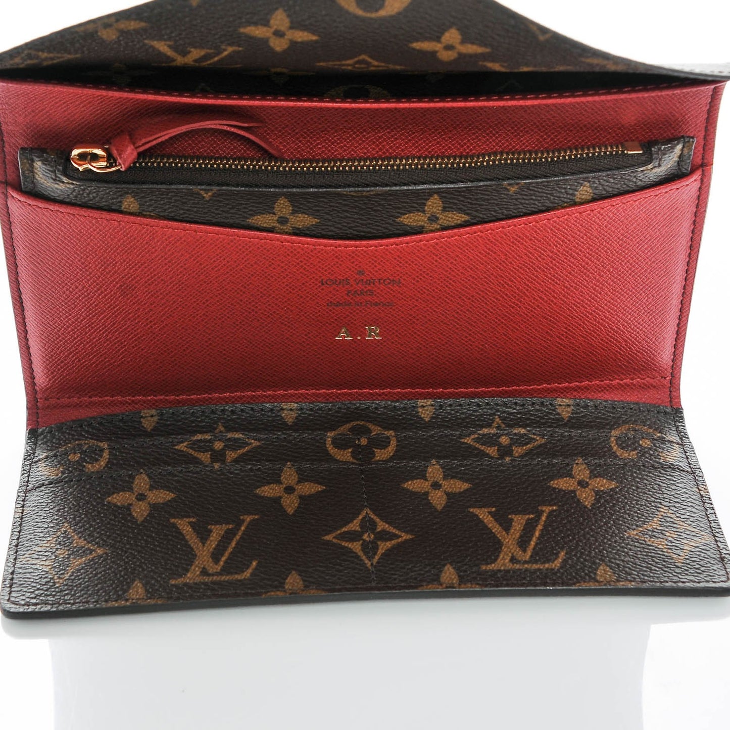 Monogram Josephine Wallet Red