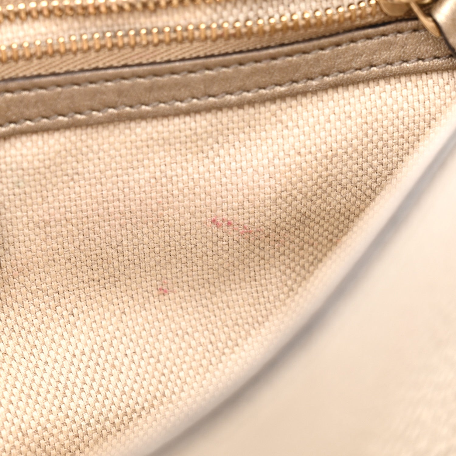 Gucci Metallic Cellarius Calfskin Medium Soho Flap Crossbody New Golden Beige 11 of 11