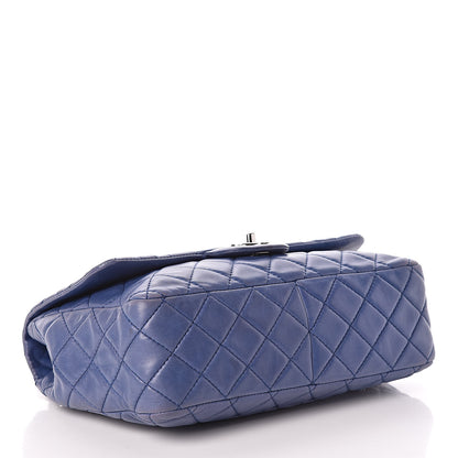 Chanel Lambskin Jumbo Single Flap Blue 4 of 12