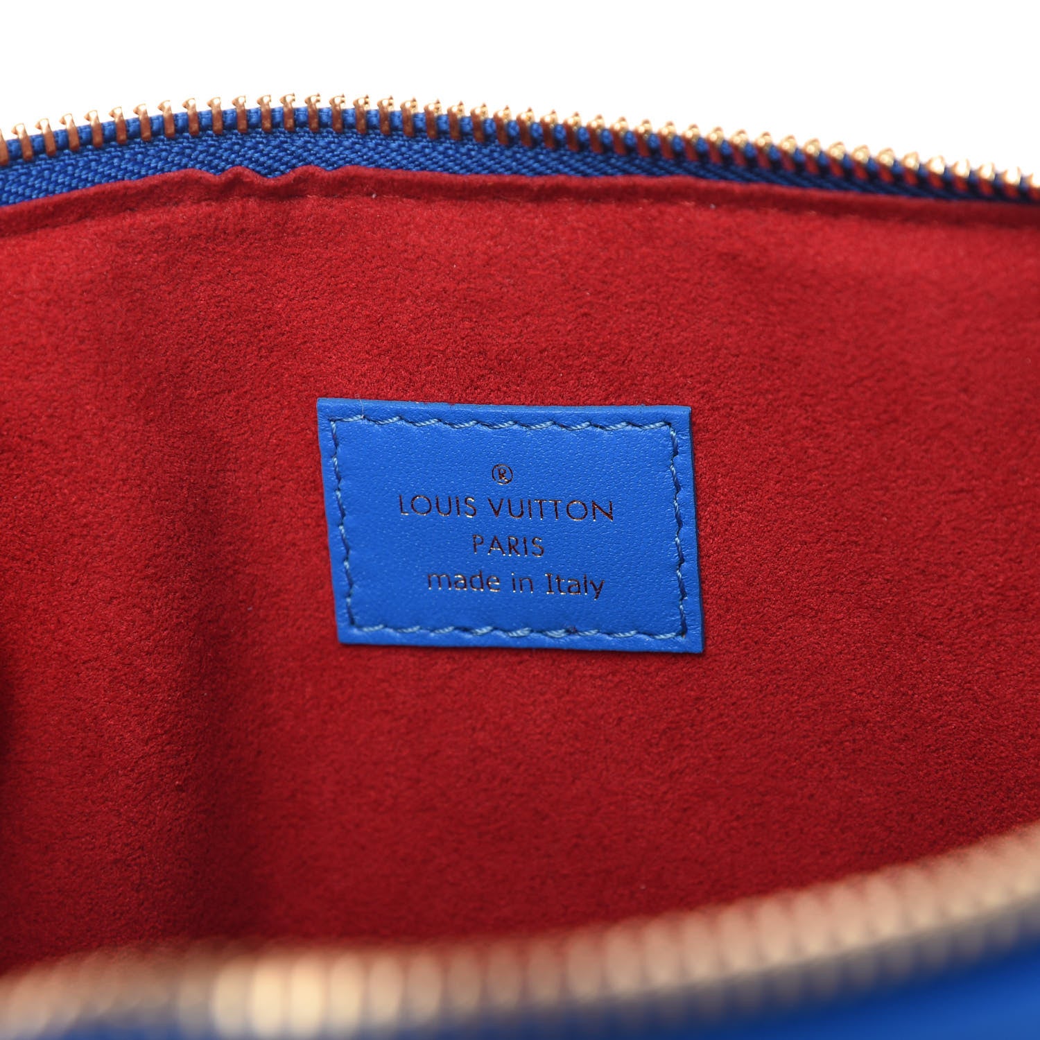 Louis Vuitton Lambskin Embossed Monogram Vuittamins Coussin PM Blue Red 8 of 10