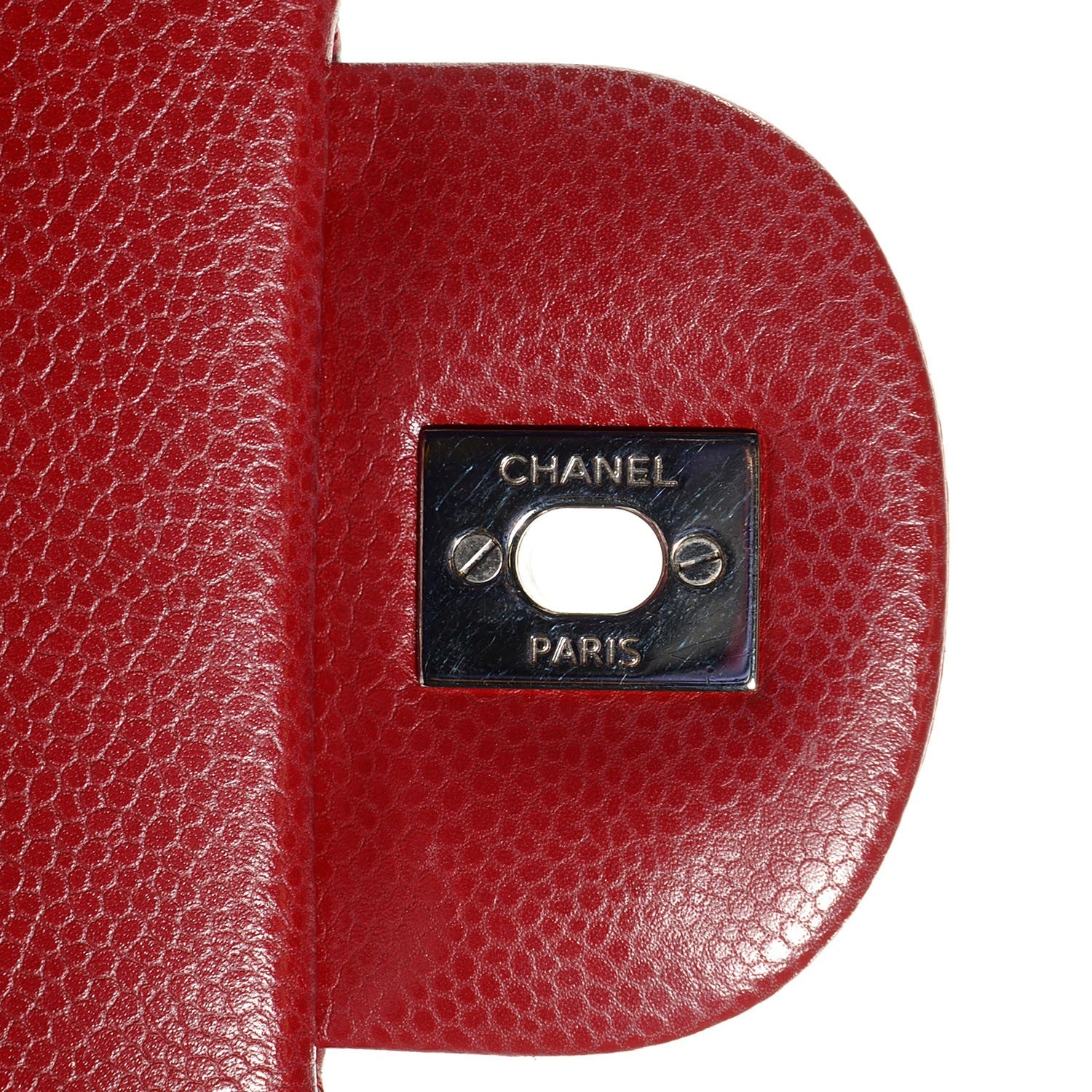Chanel Caviar Quilted Maxi Double Flap Red 7 of 8