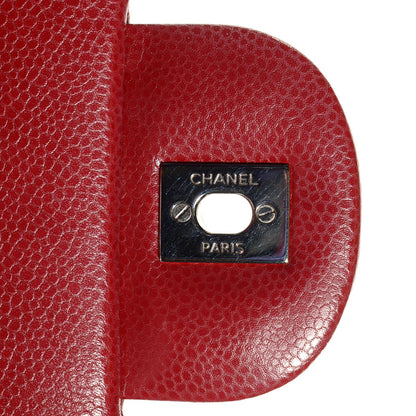 Chanel Caviar Quilted Maxi Double Flap Red 7 of 8