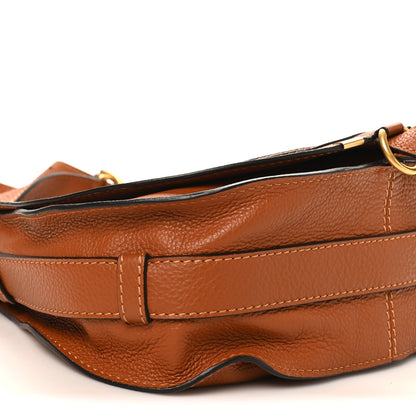 Chloe Grained Calfskin Medium Marcie Saddle Bag Tan 8 of 9